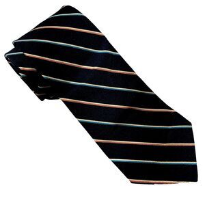 Michael Reed Tie Repp Stripe Blue Designer Collection